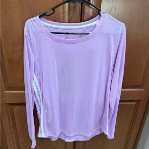 adidas Originals Light Purple Long Sleeve Top with White Side Stripes